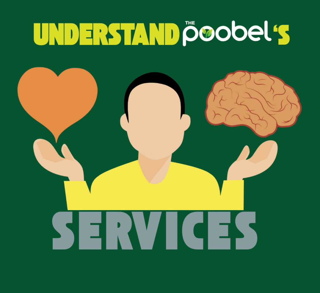 Understanding The Poobel’s Services: A Smarter Way to Manage Your Trash 2 Illustration showing a heart and brain working together to represent thoughtful and caring service